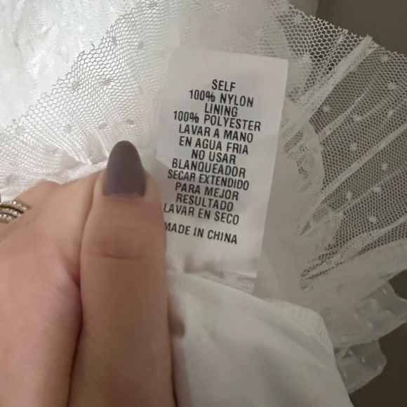 STORIA carrie tulle strapless dress in white - Picture 9 of 9